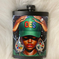 OES Green Diva Flask 8oz