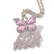 Butterfly Pendant with name