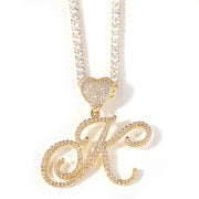Initial Necklace w/heart