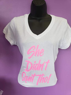 She Didnt Quit Tho! Glitter letters